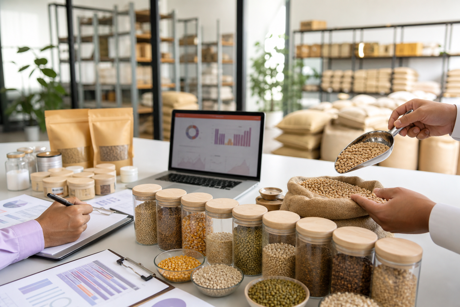 Quality inspection of agro commodity samples