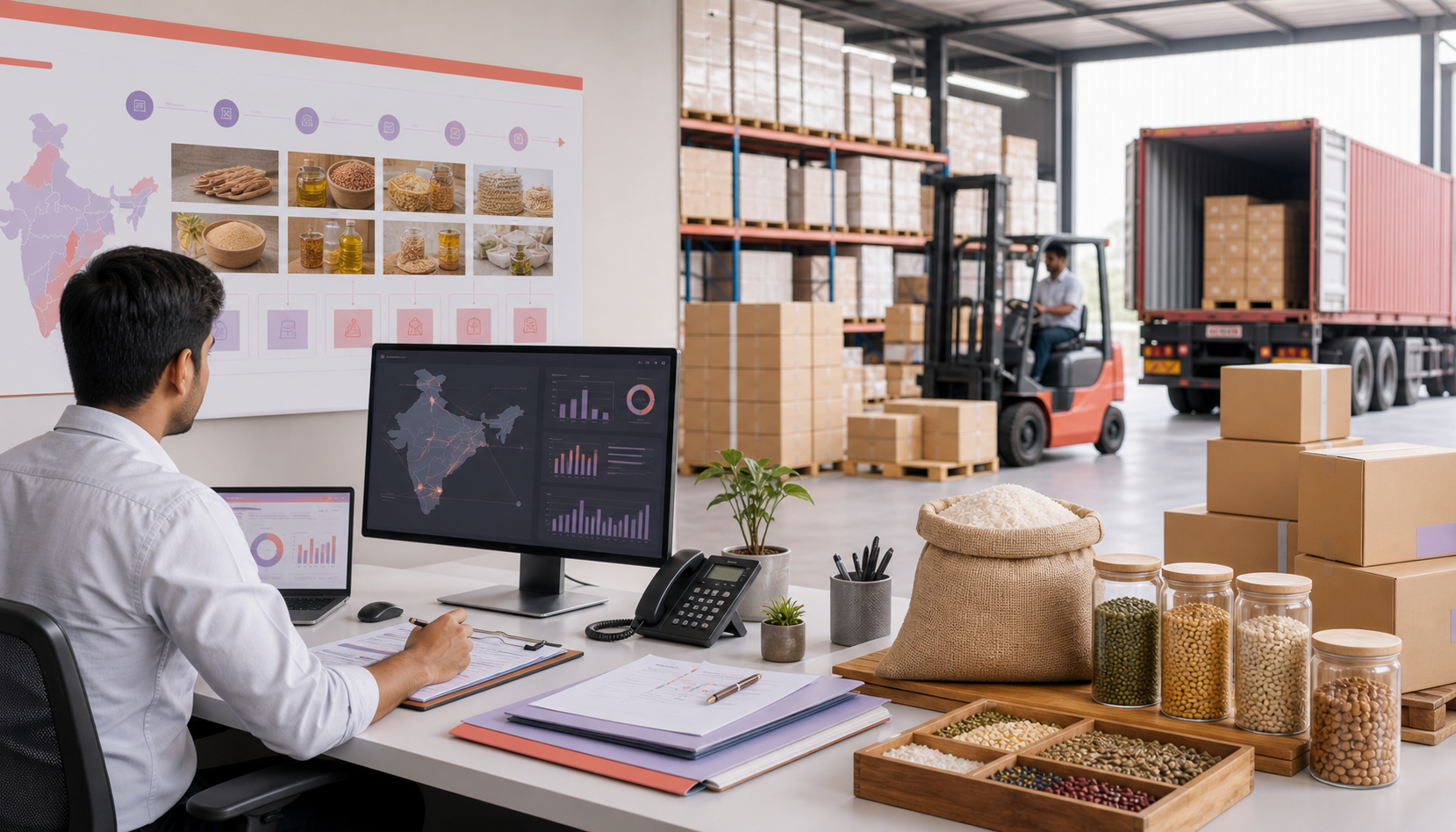 Commodity logistics and procurement coordination